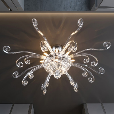 Lampadario a soffitto in cristallo Luxus Lampadario Lampadario a soffitto a sospensione Lampadario
