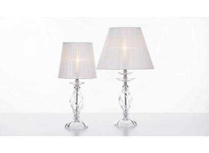 Designer Lampada da terra in cristallo bianco Stile antico Lampada da tavolo