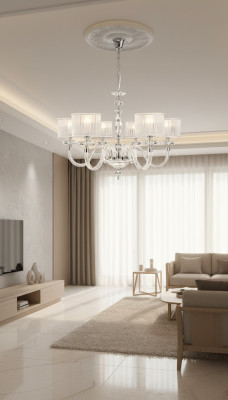 Plafoniera lampadario lampadario lampadario in vetro bianco lampade stile antico.