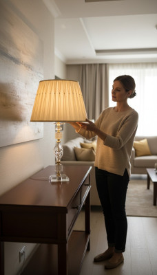 Lussuosa lampada da tavolo elegante lampada da tavolo beige cristallo da tavolo nuova
