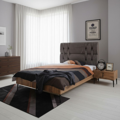 Camera da letto di lusso Comodino Letti Letto 2 pezzi Set completo Design Arredamento