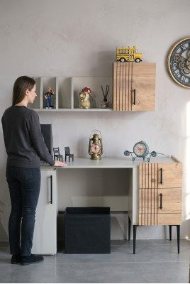 Mobili per ufficio eleganti set completo Scaffale Scrivania Legno Qualità superiore nuovo