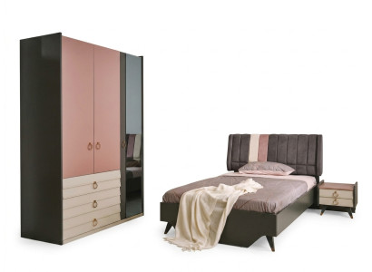 Camera da letto Set Letto Comodino Guardaroba Moderno Set di lusso Setra
