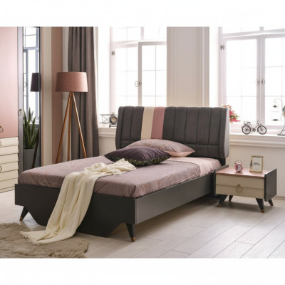 Camera da letto di lusso comodini letti set completo design arredamento