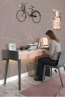 Scrivania del segretariato di design. Mobili da scrivania di lusso in legno.