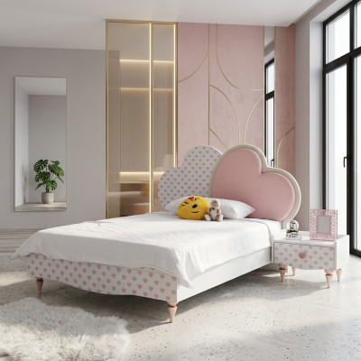Letti di lusso Letto per bambini Camera dei bambini Letto per bambini Mobili in legno Bianco Nuovo