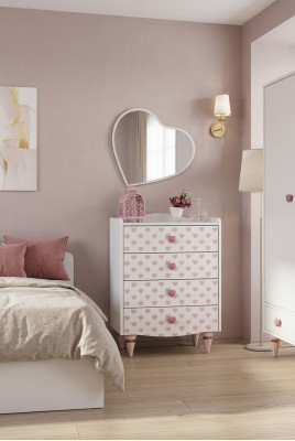 Comò specchio set in legno design moderno mobili nuovi gruppo bianco lusso 2 pezzi