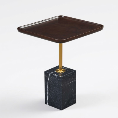 Tavolino moderno, tavolo quadrato, tavolino da salotto, tavolino da caffè di lusso.