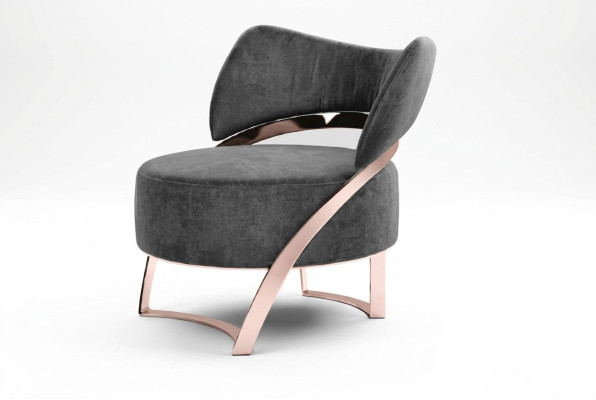 Poltrona Design Divano Relax Tessuto Lounge Lusso Club TV Sedia Imbottita