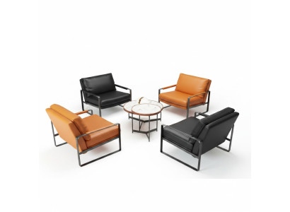 elegante 4x poltrona imbottita posti a sedere design moderno in pelle poltrona lounge di lusso