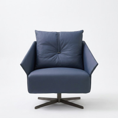 Poltrona seduta salotto blu design moderno lussuosi mobili di seduta relax club nuovo.