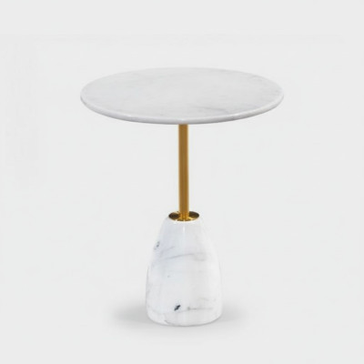 Tavolino da salotto design di lusso in marmo, tavolini da appoggio rotondi per il soggiorno, nuovi.