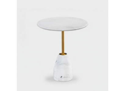 Tavolino da salotto design di lusso in marmo, tavolini da appoggio rotondi per il soggiorno, nuovi.
