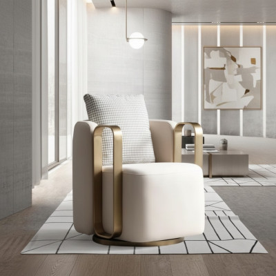 Design lusso poltrona sedia divano 1 posto lounge TV chaise sofa tessile