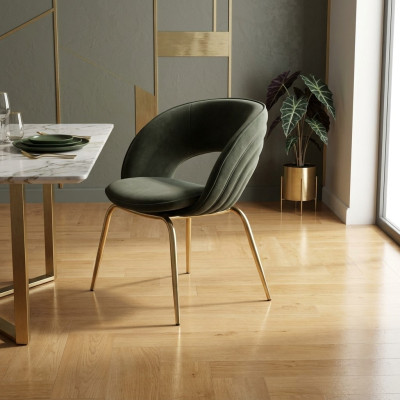 Set da pranzo con sedie moderne, sedie imbottite, mobili di design nuovi
