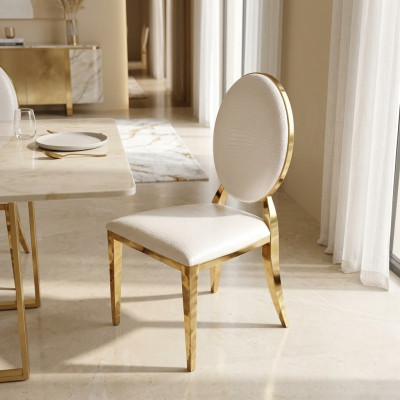 Sedia Sala da pranzo Sedie da club Poltrona imbottita Poltrona Nuova Salotto Acciaio inossidabile