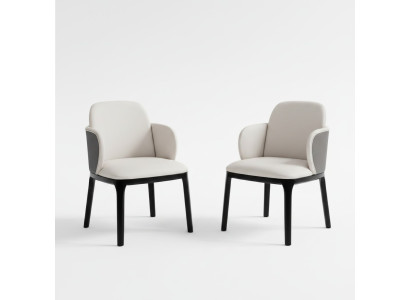 Sedie da pranzo Soggiorno di lusso elegante sedia con gambe in legno nuove.   Italian translation: Sedie da pranzo eleganti per un lussuoso soggiorno con gambe in legno nuove.