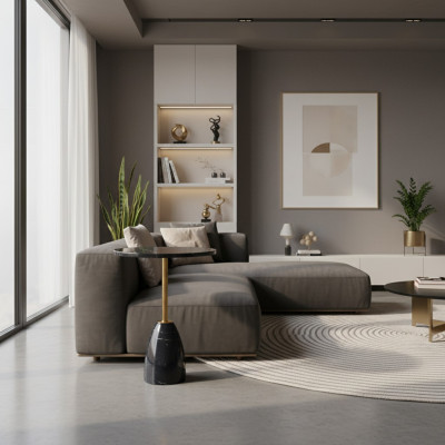 Tavolo Elegante Nero Tavolino Tavolo da Salotto Comodino Tavoli