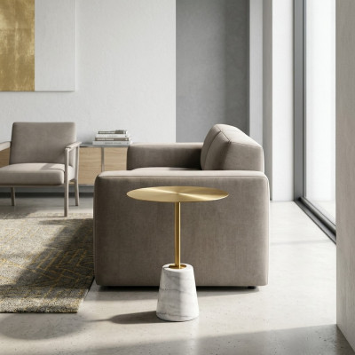 Tavolino laterale di lusso rotondo di alta qualità del designer