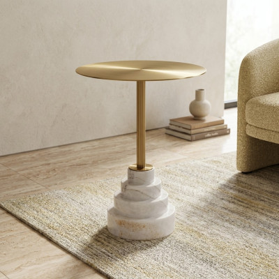 Modern tavolino design in metallo di lusso tavolo tavolini da salotto rotondo nuovo
