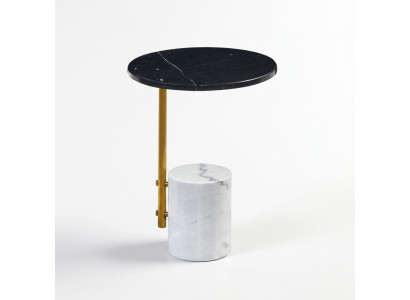 Tavolino da caffè tondo, tavolino da salotto multicolore, tavolino d'appoggio da designer nuovo.