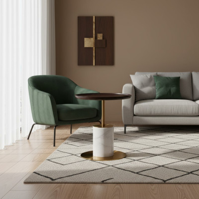 Designer Tavolino da caffè bianco Tavolino da salotto di lusso Mobili eleganti Tavolo