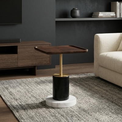 Tavolino da salotto design in marmo per salotto.