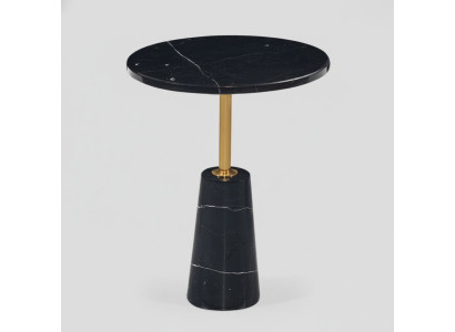 Tavolino rotondo nero da salotto tavolino da caffè design in acciaio inossidabile stile mobili