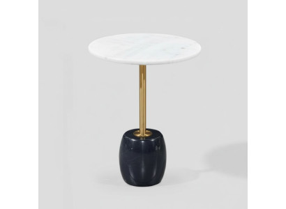 Tavolino da salotto circolare con piano in marmo di design di alta qualità