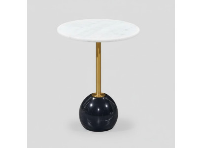 Tavolino in marmo bianco e nero - Mobili da design per il soggiorno - Tavolini per divani