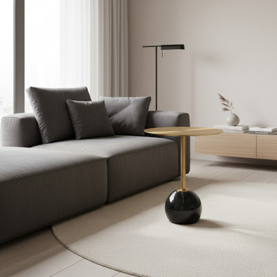 Tavolino da salotto moderno bianco designer in metallo lussuoso