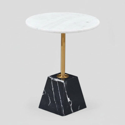 Tavolino rotondo da designer in marmo di lusso Tavolini da salotto eleganti Mobili eleganti