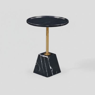 Tavolino laterale nero, tavolini da design eleganti, tavolini da appoggio di stile.