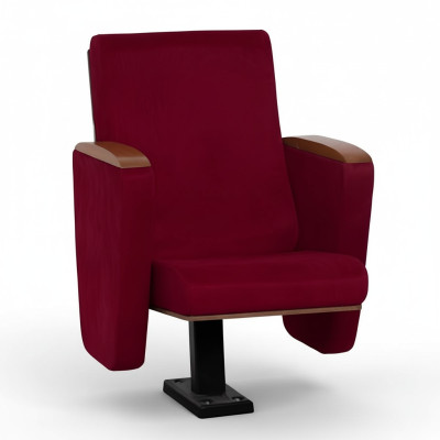 Poltrona Art Deco Poltrona Divano Design Teatrale di Lusso Rosso Tessile Nuovo