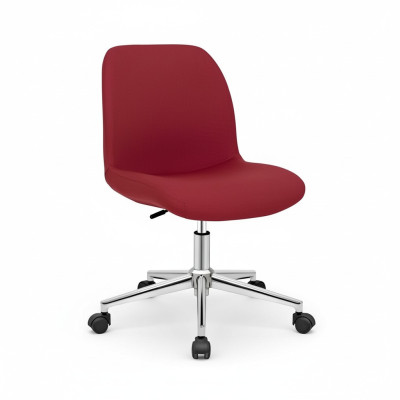 Sedia per ufficio rossa, sedia di lusso, sedia da ufficio da capo, nuova, tessuto, sedia da design, arredamento.