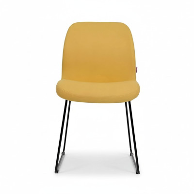 Sedie Gialle Design di Lusso Sedia Imbottita Mobili per Ufficio Nuovo Tessuto per Sala da Pranzo Mobili
