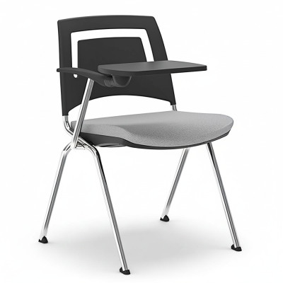 Sedia grigia elegante Sedia moderna Design di alta qualità Sedia da ufficio Nuova