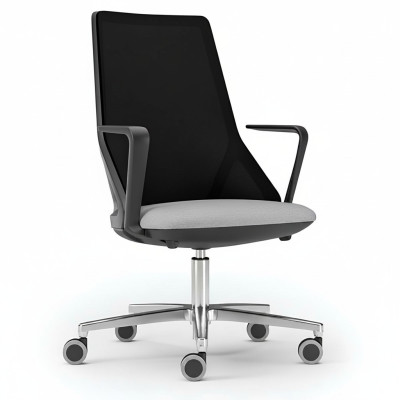Lussuose sedie da ufficio nere moderne, sedie imbottite, design di mobili per sedie
