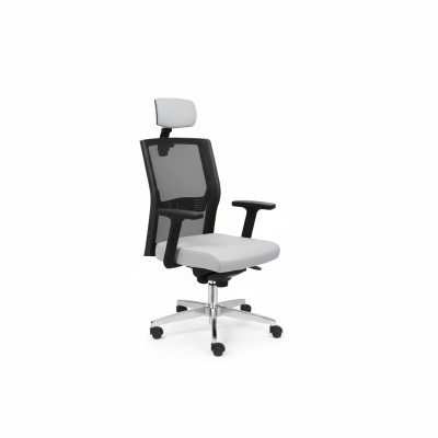 Sedia da ufficio grigia Sedia da scrivania Girevole Sedia da ufficio per computer con design in rete Sedia da ufficio