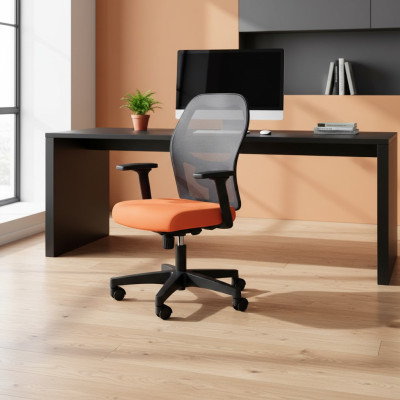 Bürostühle Arancione Sedia da scrivania Sedia girevole Sedia direzionale in rete Design della sedia da ufficio