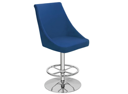 Moderna Sedia di alta qualità Blu Sgabello da bar Tessuto di design Mobili di lusso nuovi