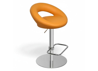 Sgabello da bar Sedia alta Arancione Tessuto Design Sgabelli da bar Sgabello Sedie Nuovo
