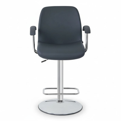 Grigio moderno sedia da designer sgabello da bar in metallo elegante mobili di lusso sgabello