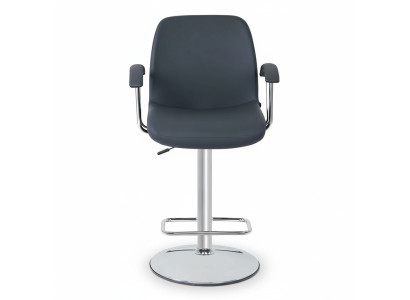Grigio moderno sedia da designer sgabello da bar in metallo elegante mobili di lusso sgabello