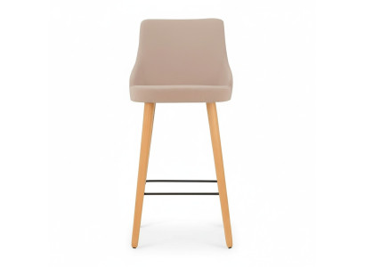 Sgabello da bar moderno in legno, design per sgabelli da sala da pranzo beige, nuovo.