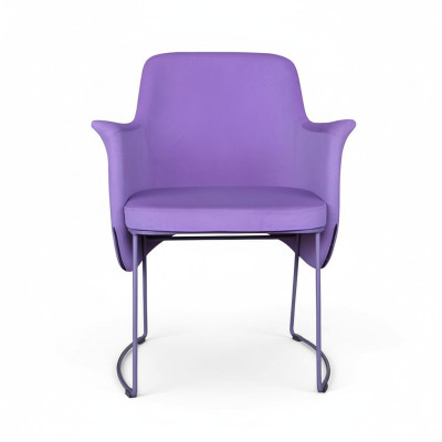Sedia da pranzo sedia sedia da cucina poltrona luogo sedile tessuto moderno legno viola La sedia da pranzo è una sedia da cucina con un sedile in tessuto moderno in legno viola.