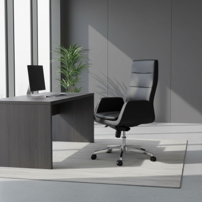 Sedia in legno marrone di design, singola poltrona da pranzo di lusso, mobili monoposto.