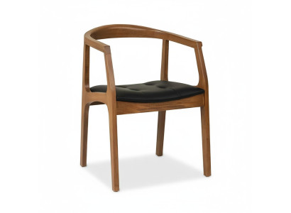 Sedia in legno elegante, sedia da pranzo, marrone, una poltrona di lusso a uno posto