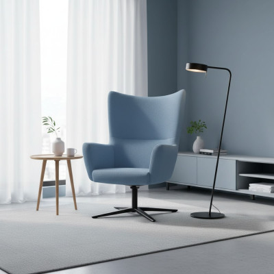 Poltrona blu poltrona poltrona designer monoposto moderna poltrona da cocktail