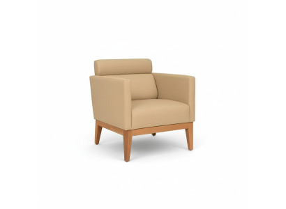 Poltrona club beige Relax 1 posto. Poltrona designer per soggiorno.